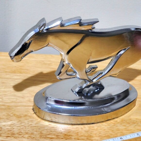 Chrome Mustang 11" W x 3.5" D on stand - Picture 11 of 12